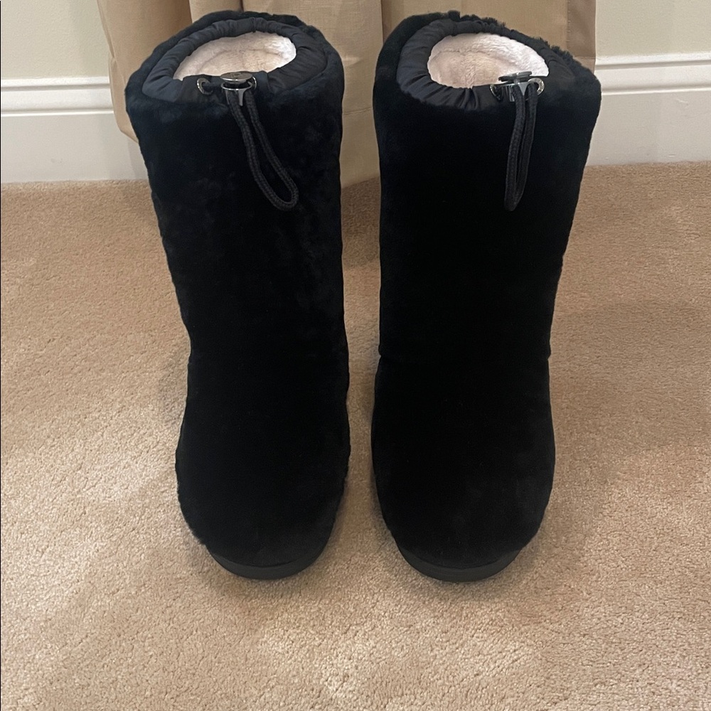 Bogner Women's Black Fur Boots